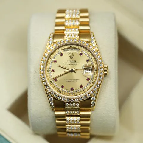 Rolex Day-Date 36 18388 36mm Yellow gold Champagne 5