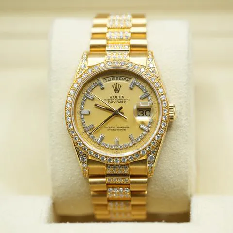 Rolex Day-Date 36 18388 36mm Yellow gold Champagne