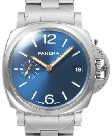 Panerai Luminor Marina PAM 01123 38mm Stainless steel Blue