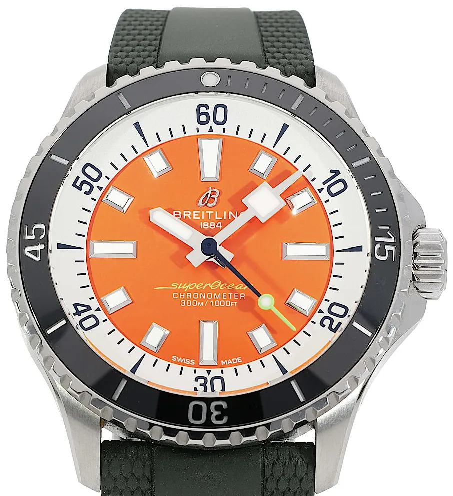 Breitling Superocean A173751A1O1S1 42mm Edelstahl Orange