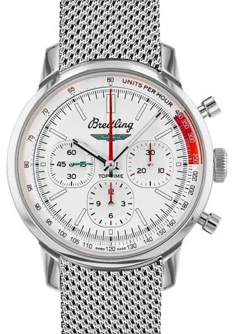 Breitling Top Time AB01766A1A1A1 41mm Stainless steel White