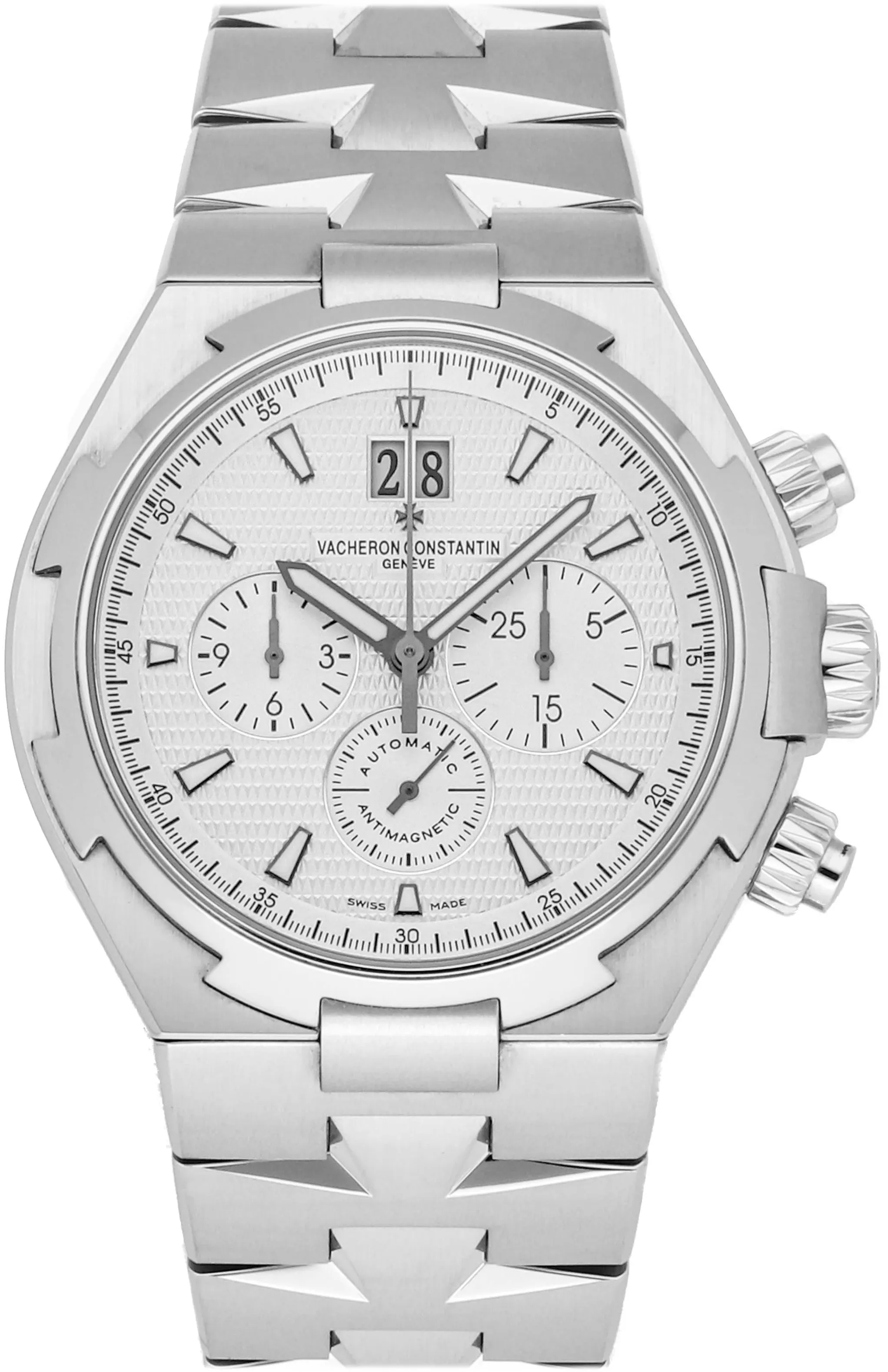 Vacheron Constantin Overseas Chronograph 49150/B01A-9095 42mm Stainless steel Silver