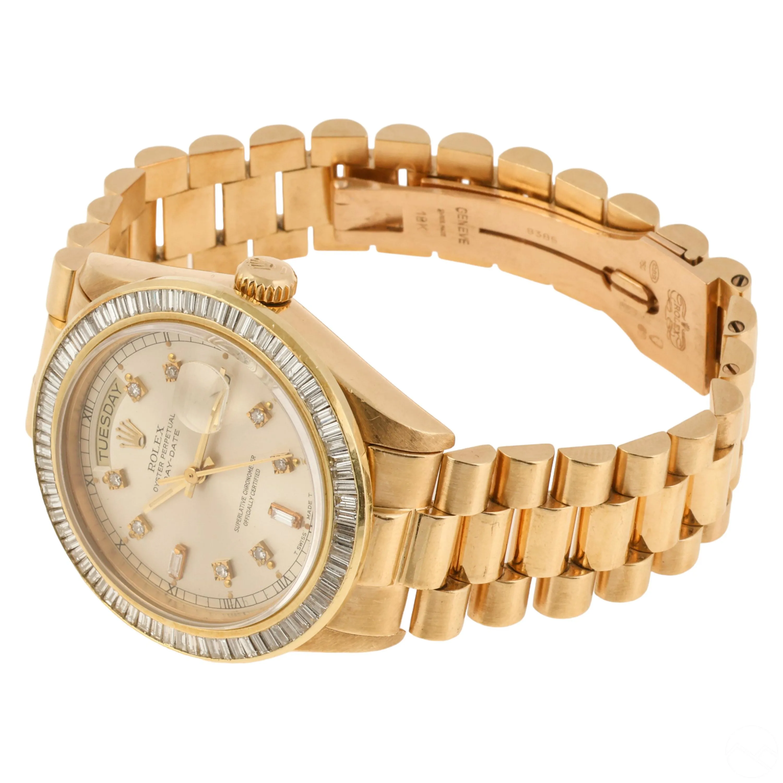 Rolex Day-Date 36 18038 Yellow gold and Diamond Silver 8