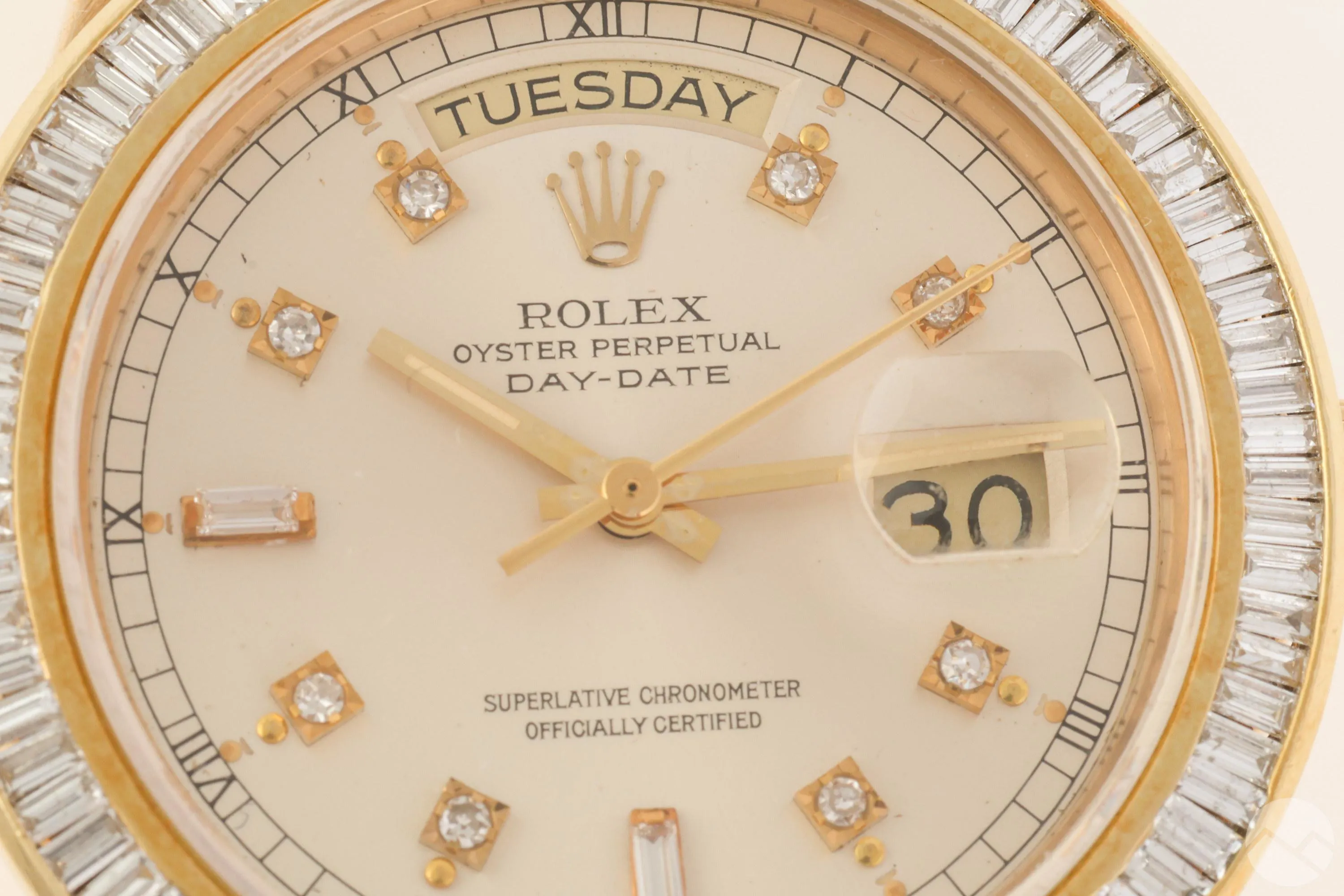 Rolex Day-Date 36 18038 Yellow gold and Diamond Silver 10