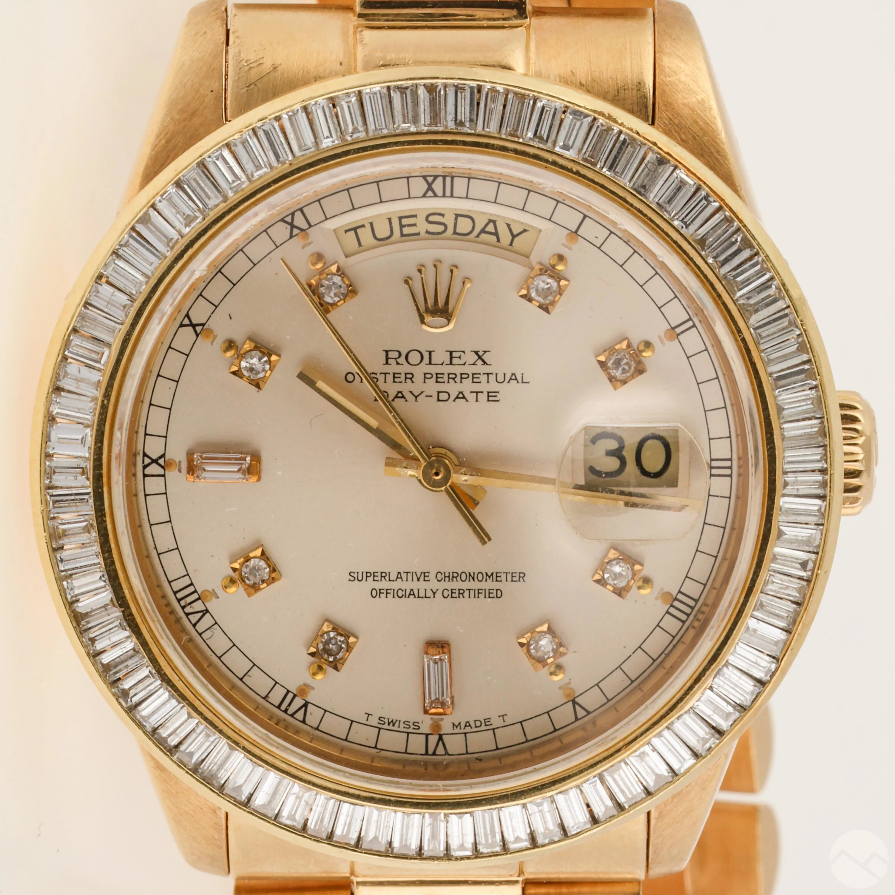 Rolex Day-Date 36 18038 Yellow gold and Diamond Silver 13