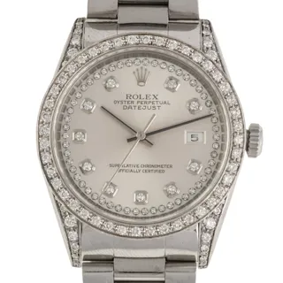 Rolex Datejust 16200 Diamond Silver