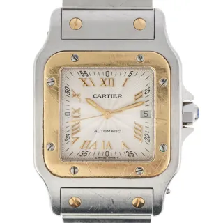 Cartier Santos 2319 Yellow gold and Stainless steel Silver