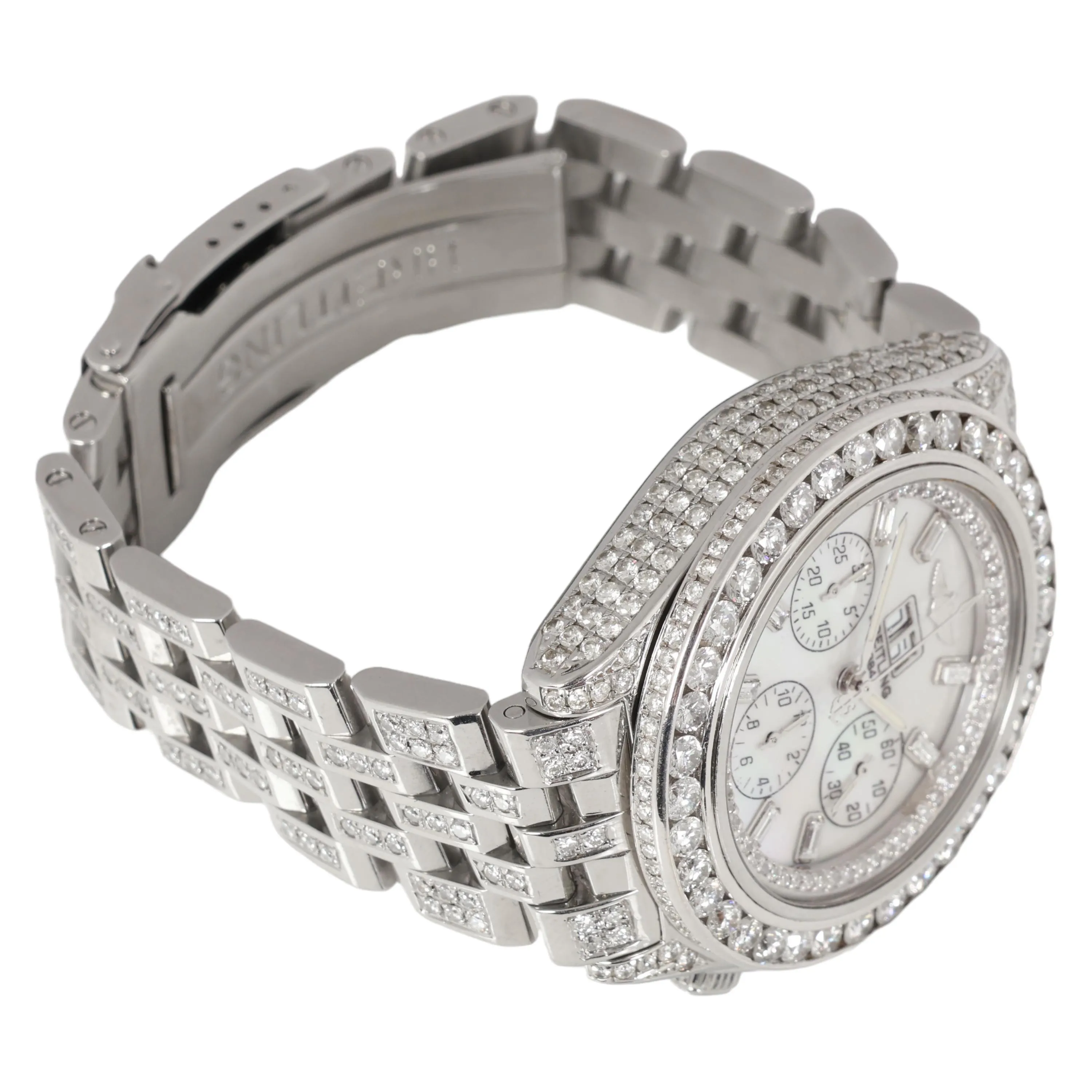 Breitling Crosswind Special A44355 49mm Stainless steel and Diamond Mother-of-pearl 4