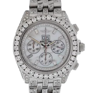 Breitling Crosswind Special A44355 Stainless steel and Diamond White