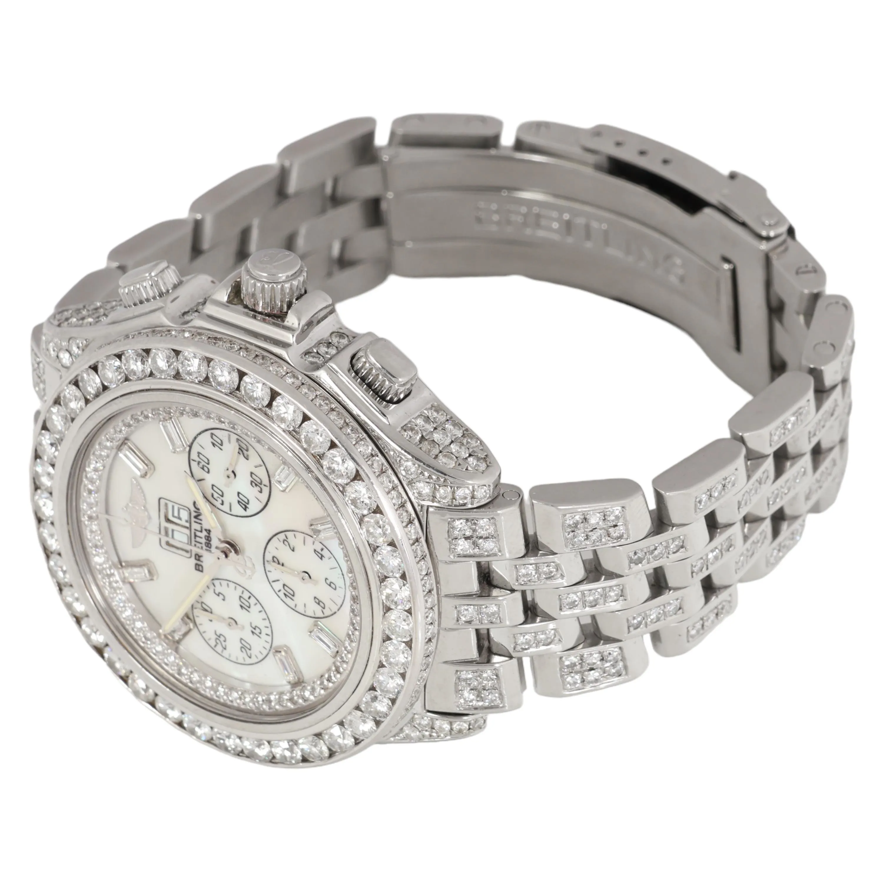 Breitling Crosswind Special A44355 49mm Stainless steel and Diamond Mother-of-pearl 8