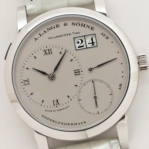 A. Lange & Söhne Lange 1 101.025 38.5mm Platinum Silver 1