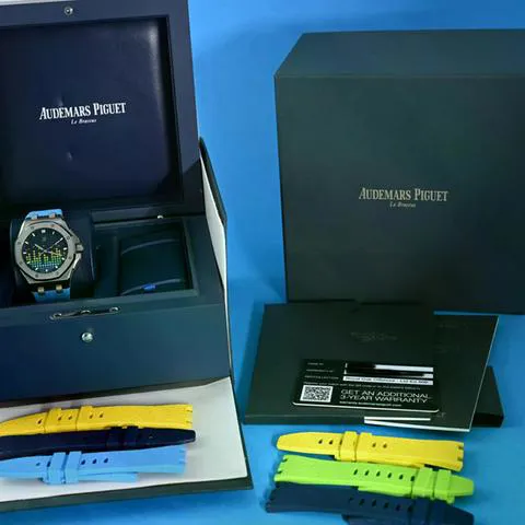 Audemars Piguet Royal Oak Offshore 77600TI.OO.A343CA.01 37mm Titanium Blue 8