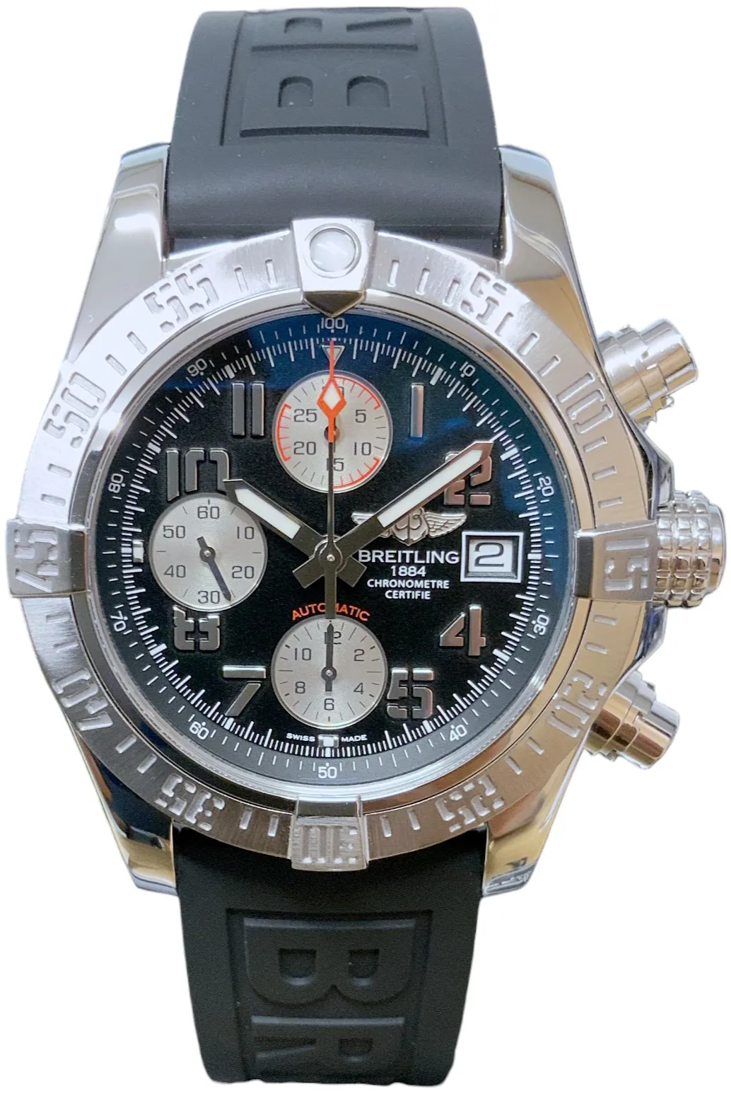 Breitling Avenger A13381 43mm Stainless steel Black Arabic