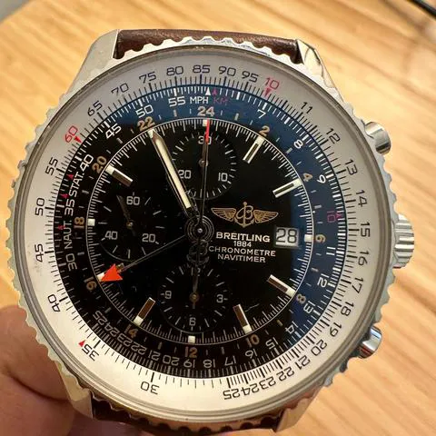 Breitling Navitimer A24322 46mm Stainless steel Blue 2