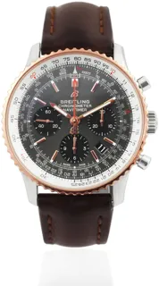 Breitling Navitimer UB0121 Rose gold and Stainless steel Grey Baton