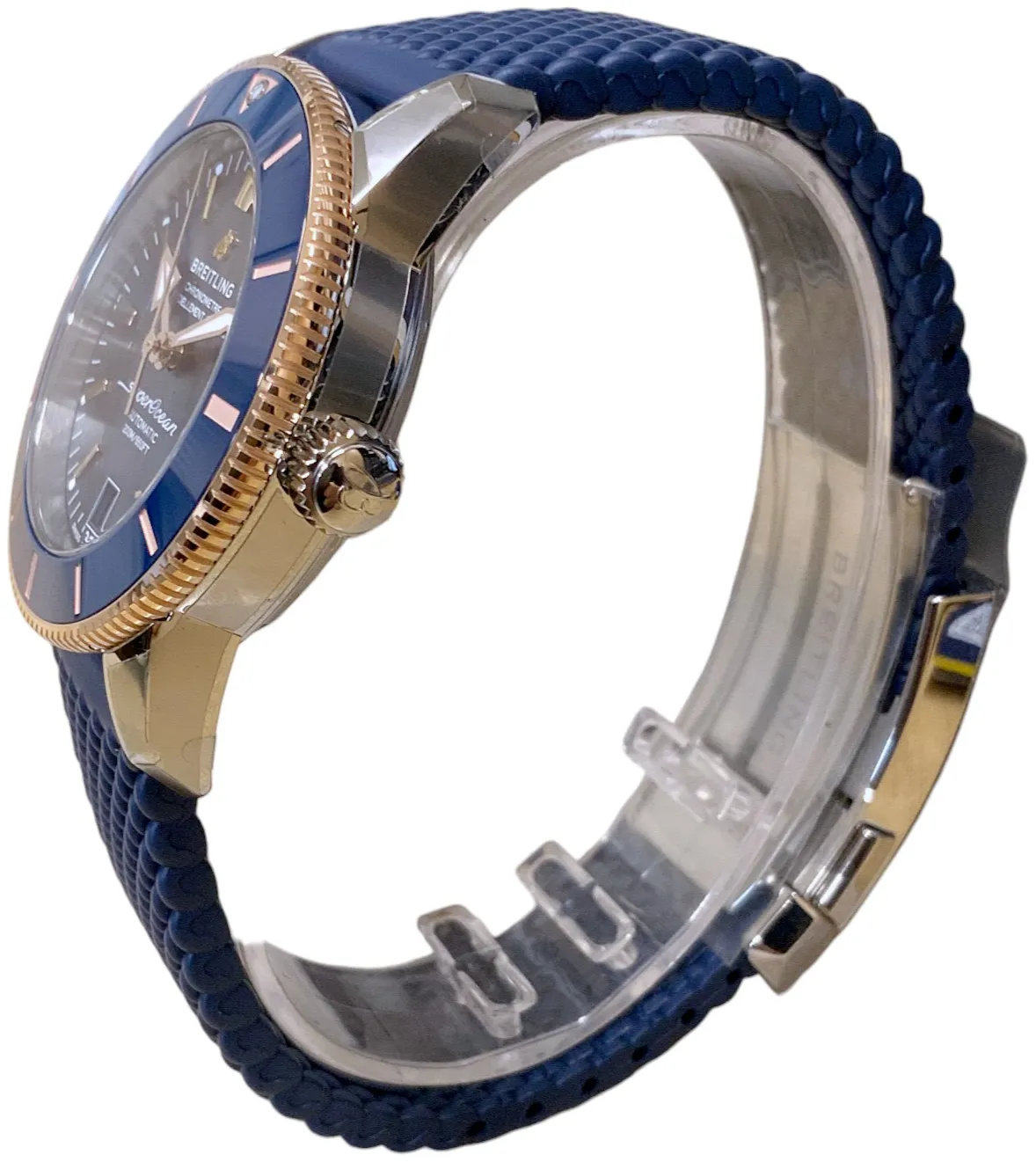 Breitling Superocean Heritage UB2010 42mm Rose gold and Stainless steel Blue Baton 1