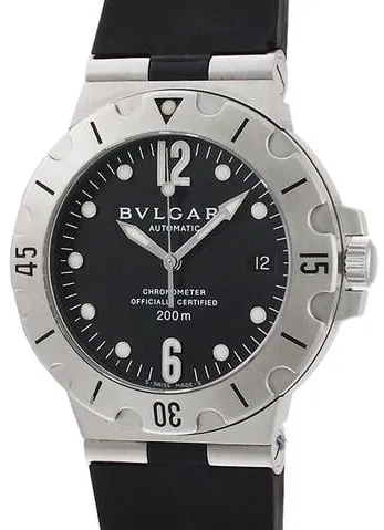 Bulgari Diagono SD 38 S 38mm Stainless steel Black