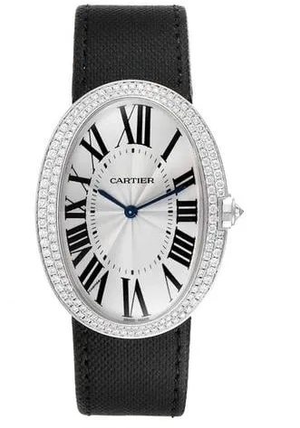 Cartier Baignoire 3032 33mm White gold Silver