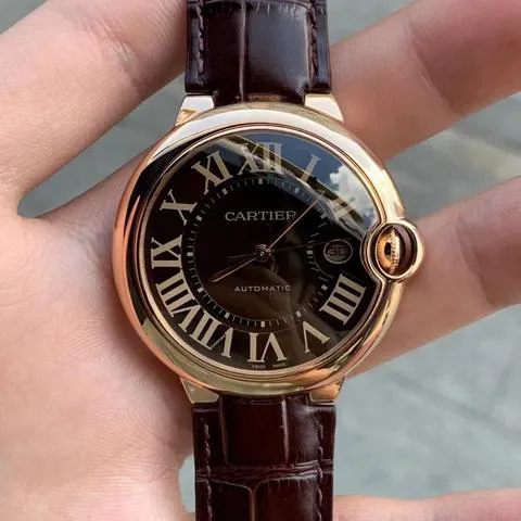 Cartier Ballon Bleu 42mm W6920037 42mm Rose gold Brown 2