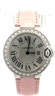 Cartier Ballon Bleu WE900351 White gold Silver Roman Numeral