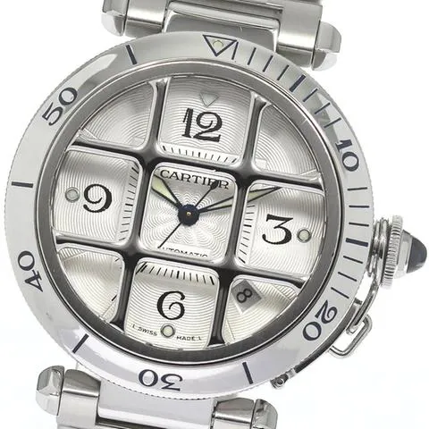 Cartier Pasha W31040H3 38mm Stainless steel Silver