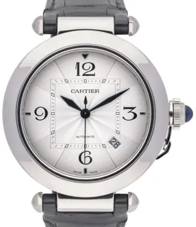 Cartier Pasha WSPA0010 Stainless steel Silver Quarter Arabic