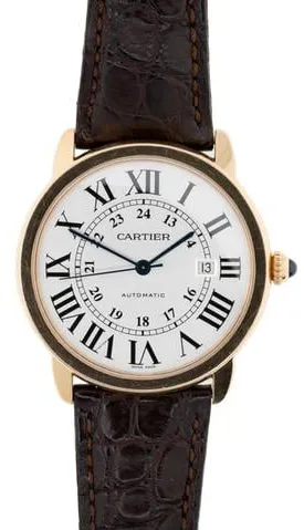 Cartier Ronde Solo de Cartier W6701009 42mm Rose gold Silver