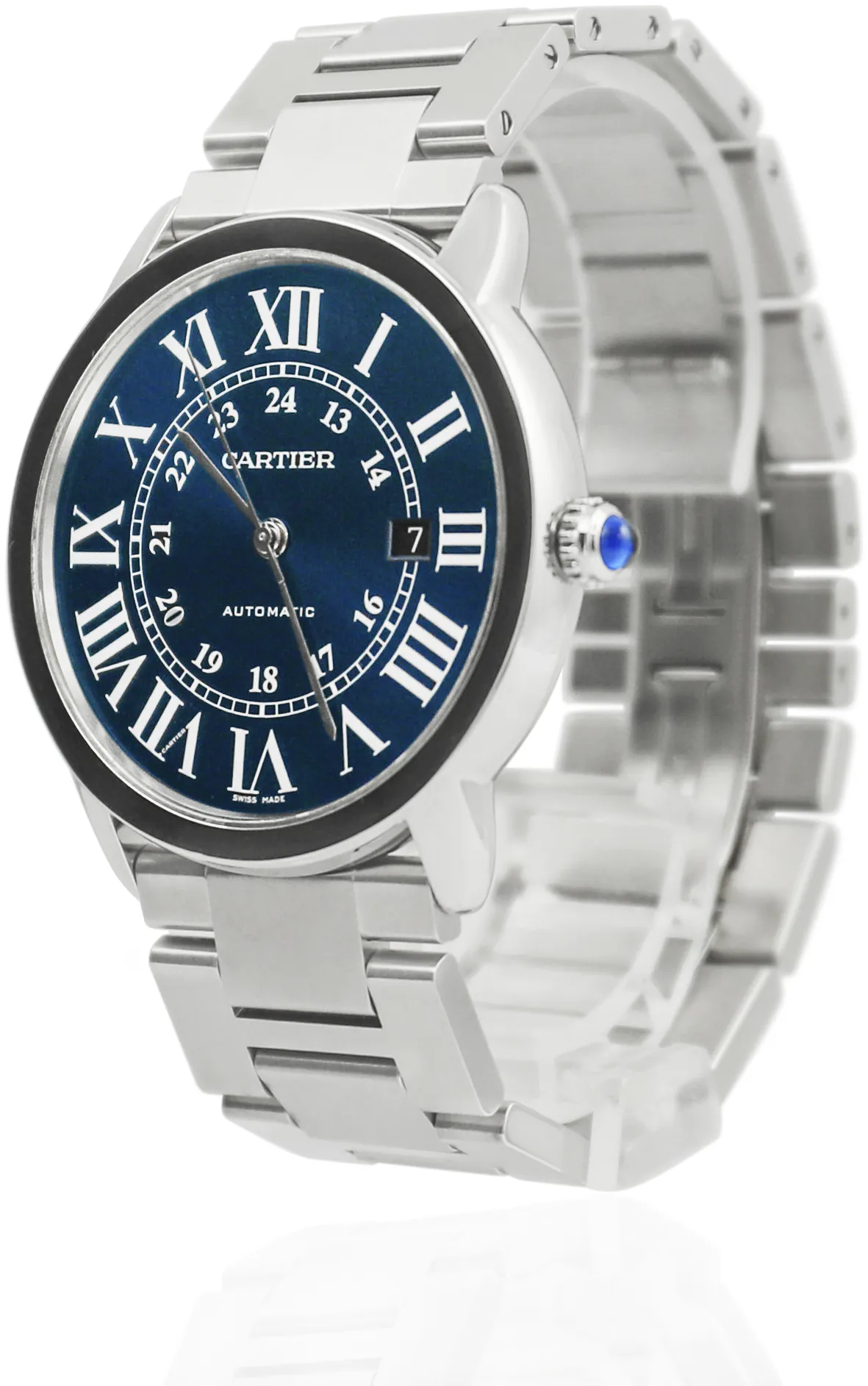 Cartier Ronde Solo WSRN0023 42mm Stainless steel Blue 1