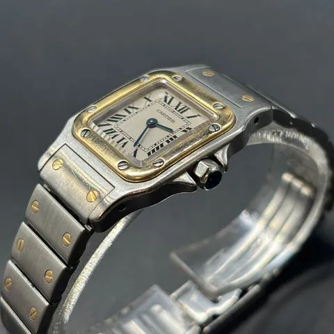 Cartier Santos 1057930 24mm Yellow gold and Stainless steel White 1