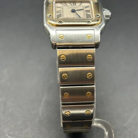 Cartier Santos 1057930 24mm Yellow gold and Stainless steel White 3