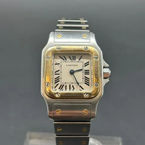 Cartier Santos 1057930 24mm Yellow gold and Stainless steel White 5