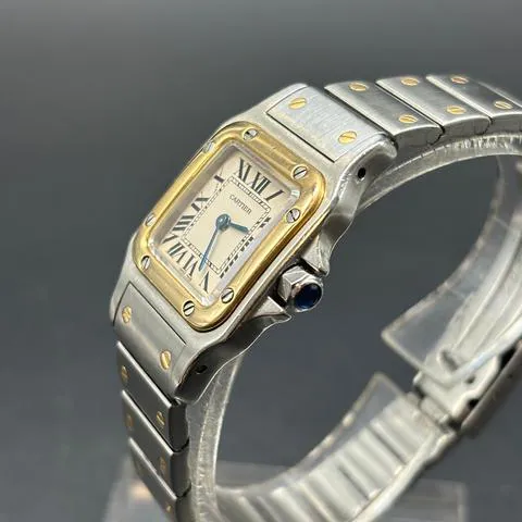 Cartier Santos 1057930 24mm Yellow gold and Stainless steel White 6