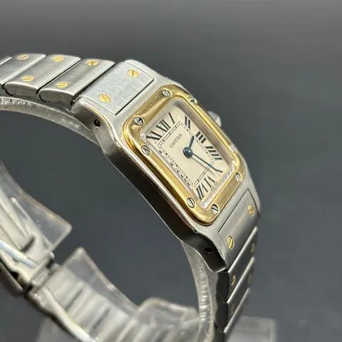 Cartier Santos 1057930 24mm Yellow gold and Stainless steel White 7