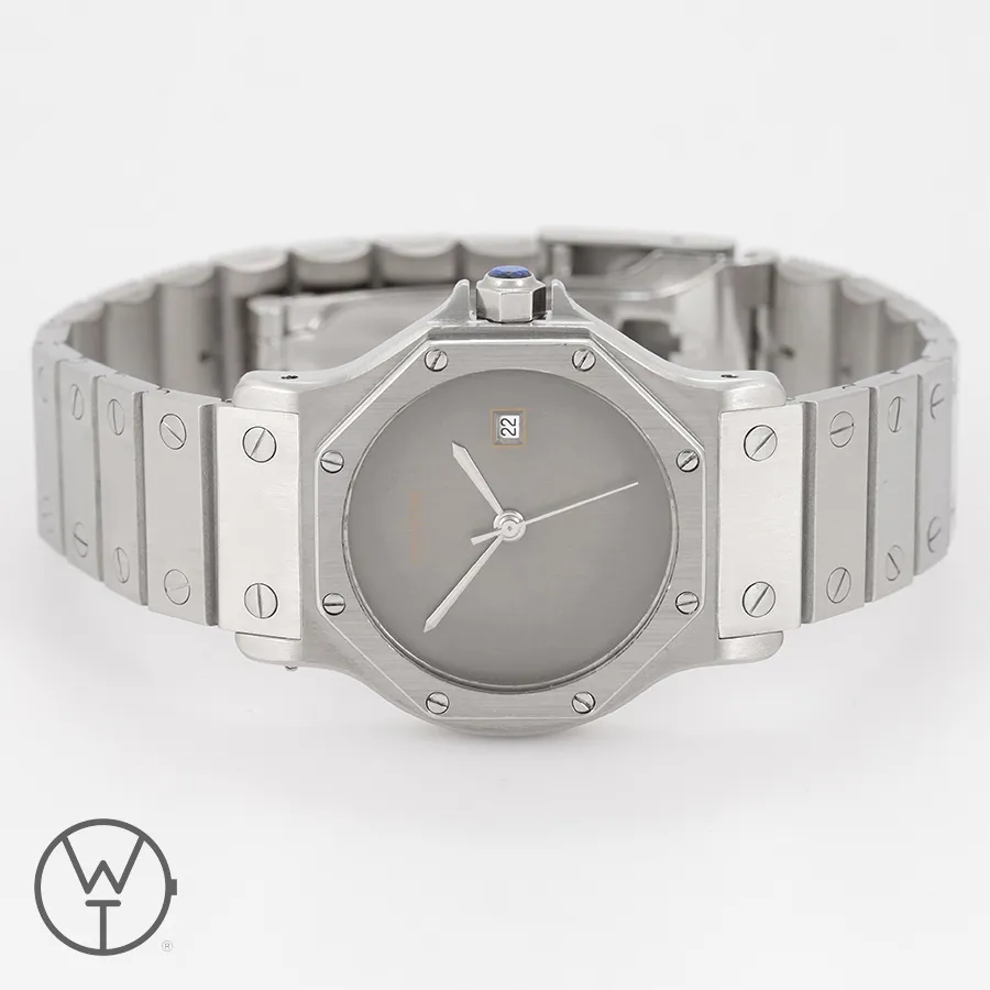 Cartier Santos 2965 30mm Stainless steel Gray 8