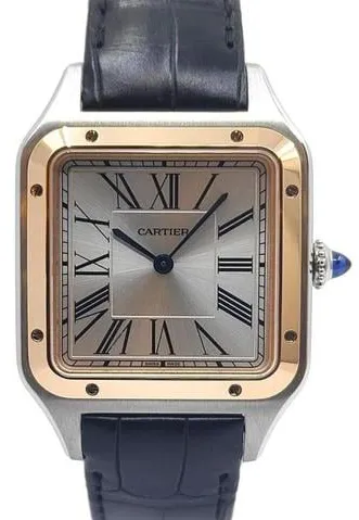 Cartier Santos Dumont W2SA0011 31.4mm Yellow gold and Stainless steel Silver