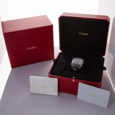 Cartier Santos Dumont WSSA0046 43.5mm Stainless steel Black 3