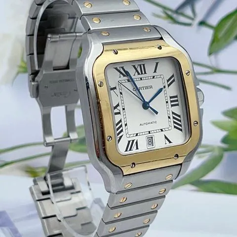 Cartier Santos W2SA0006 40mm Yellow gold and Stainless steel Silver 1