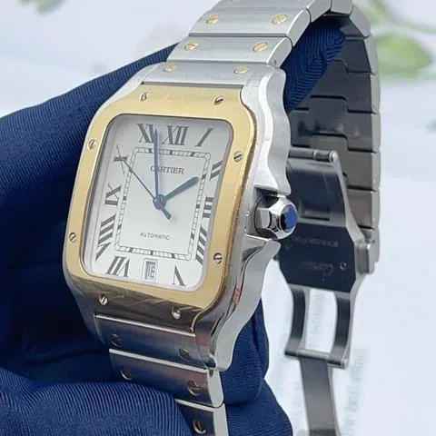 Cartier Santos W2SA0006 40mm Yellow gold and Stainless steel Silver 3