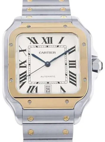 Cartier Santos W2SA0009 40mm Yellow gold and Stainless steel Silver