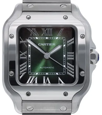 Cartier Santos WSSA0061 35mm Stainless steel Green