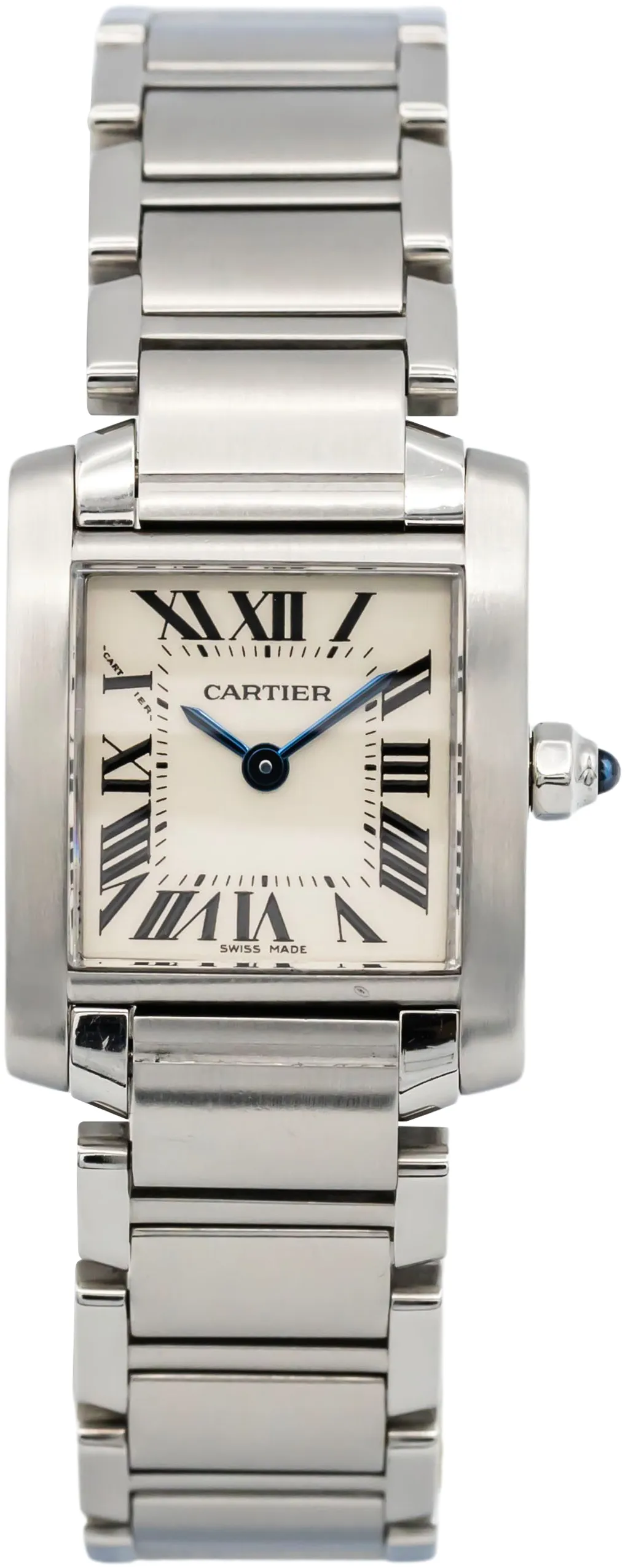 Cartier Tank Française W51008Q3 20mm Stainless steel Silver Roman Numeral