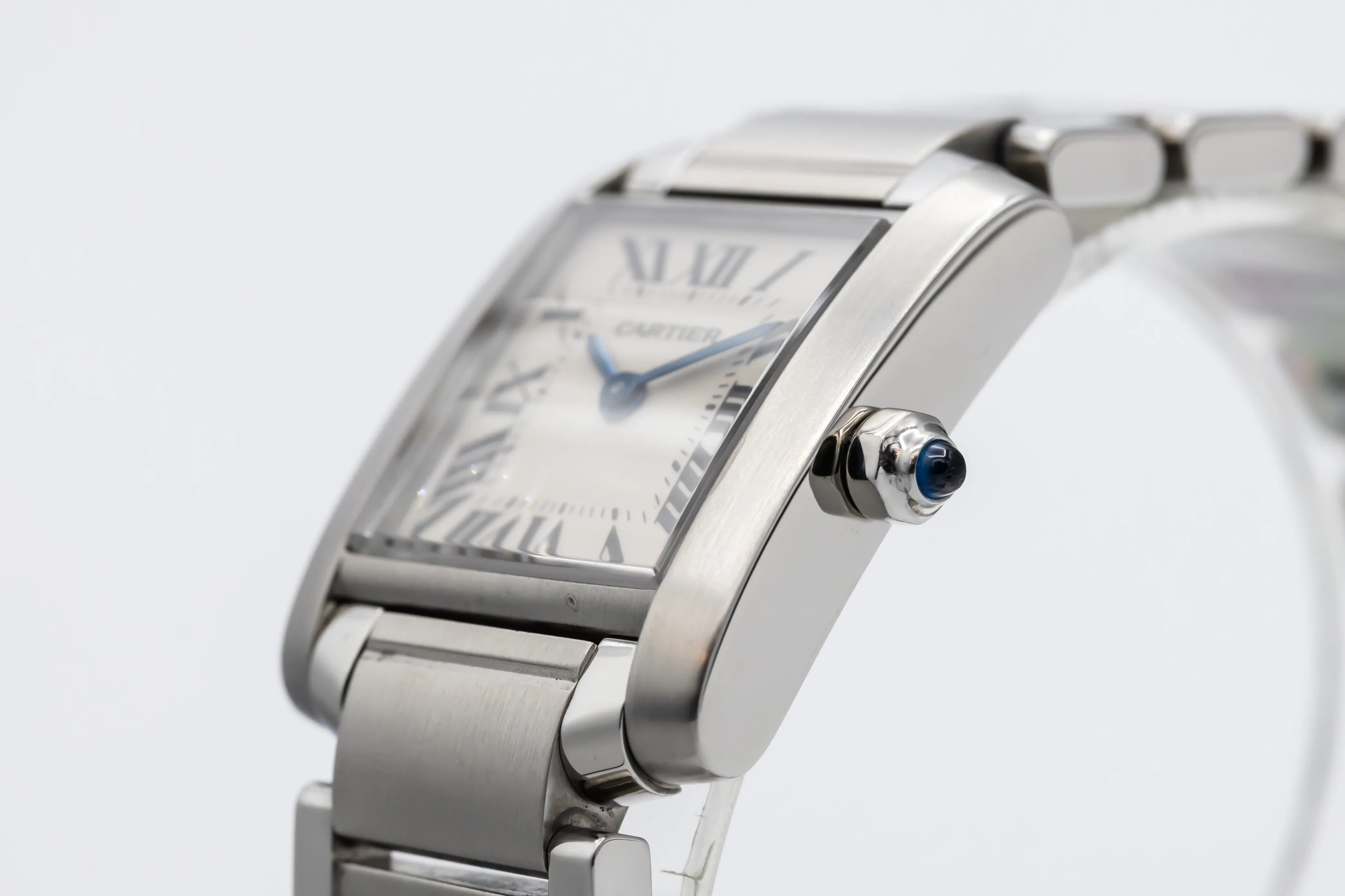 Cartier Tank Française W51008Q3 20mm Stainless steel Silver Roman Numeral 1