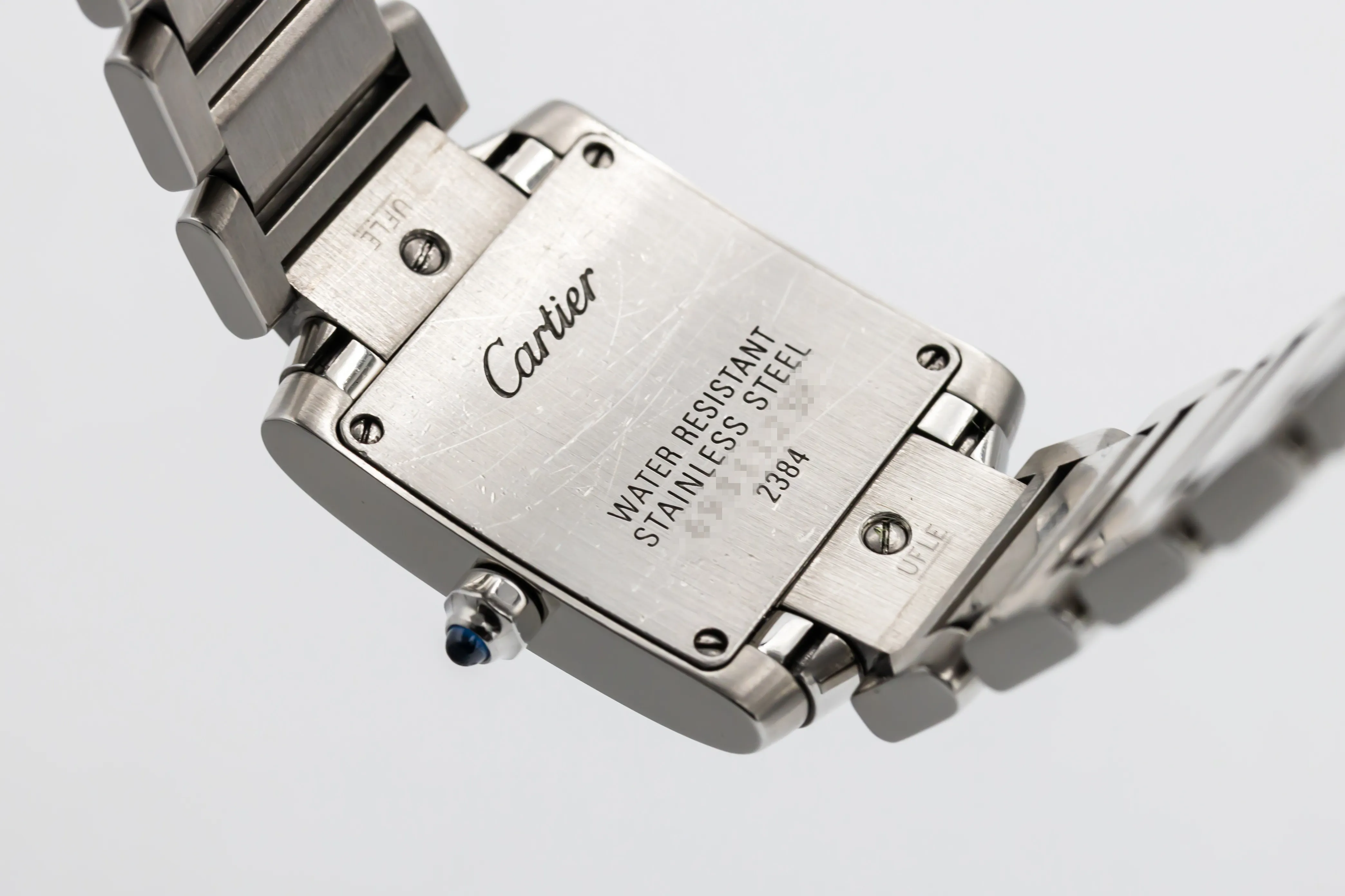 Cartier Tank Française W51008Q3 20mm Stainless steel Silver Roman Numeral 3