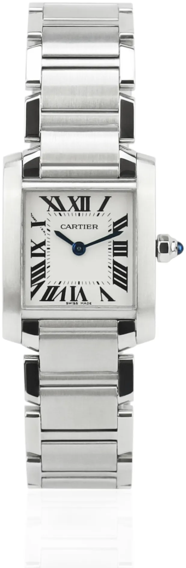 Cartier Tank Française W51008Q3 20mm Stainless steel Silver Roman Numeral