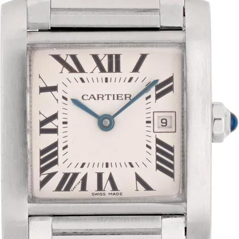 Cartier Tank Française W51011Q3 25mm Stainless steel White