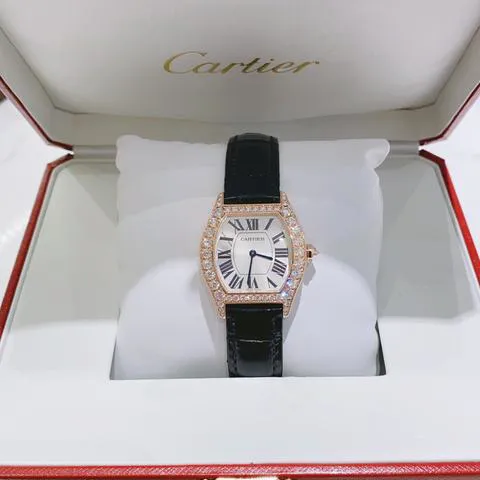 Cartier Tortue WA507031 34mm Rose gold Silver 1