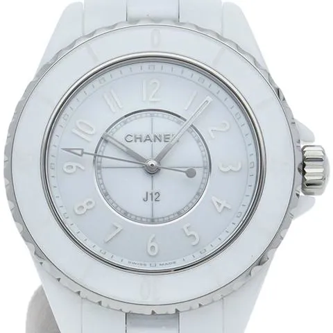 Chanel J12 H6345 33mm White ceramic White