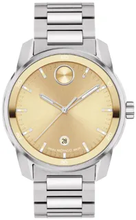 Movado Bold Verso 3601203 Stainless steel Gold Tone Sun-Ray