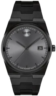 Movado Bold Quest 3601224 Stainless steel Gunmetal Sun-Ray