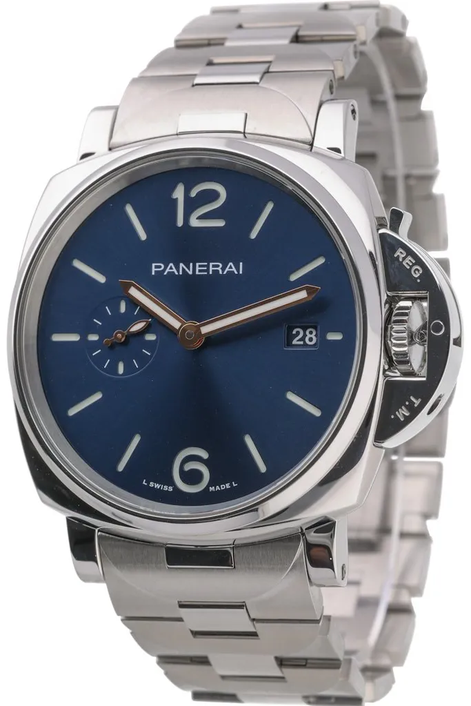 Panerai Luminor Marina PAM 01124 42mm Stainless steel Blue 5